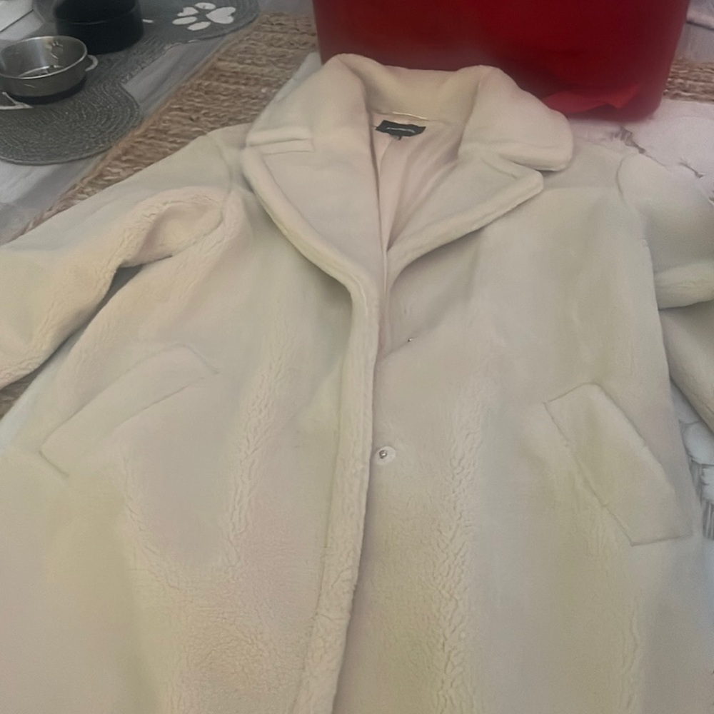 Cream teddy coat new